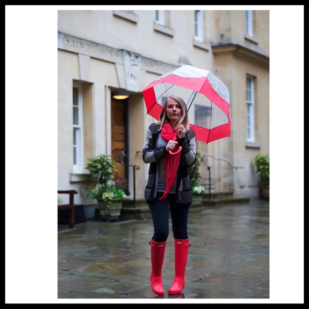 HUNTER LEOPARD PRINT LARGE BUBBLE WALKER UMBRELLA - Picture 3 of 8